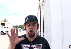 in this parody, brunette slut wanks hard in storage wars style