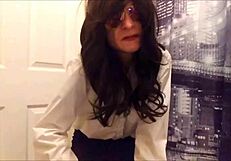 Paula Teases with Vibrating Wand and Purple Toy