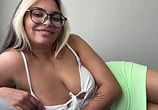 Nerd gets naughty with his step-sis in taboo roleplay