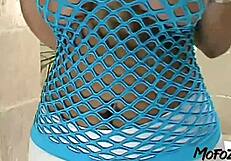 Busty Amateur Sucks Monster Cock!