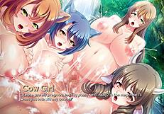 monster girl breeder all sex scene pt3, with lesbian and bisexual action