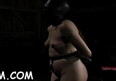 a couple engages in hardcore domination with sucking, blowjob, and bound fucking in european seduction