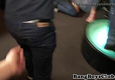 Ever seen Euro studs toying ass and sucking cock in a wild orgy party?