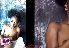 goddess luxxx28 spreads pussy with toys!