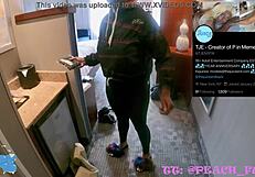 FUCK that EBONY MAID'S BIG COCK in HOTEL WRESTLING!