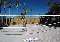 Can You Believe POVD Backyard Badminton Turns into Anal Fuck?