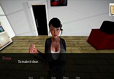 My New Family 15 - Milf’s Big Tits Bounced in Office Bang