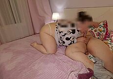 my stepmom's so horny, she begged for my creampie