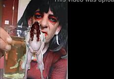 Bisexual sissy male exposed in homemade scene