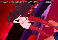 amber playfully gives footjob to him in uncensored anime scene