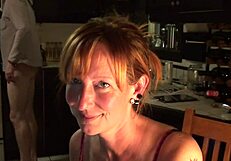 Cute Loving Couple In The Kitchen Sharing Tender Canadian Moments