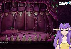 In Starcraft II Slutcraft, the redhead strips for you, unleashing monster cum in part 4