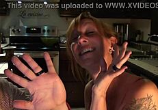 Cute Loving Couple In The Kitchen Sharing Tender Canadian Moments