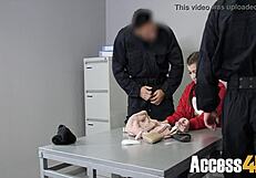 teen cindy shine caught and bullied by fake cops