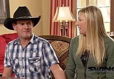 Lucky guys bang hot MILF chicks in group reality.