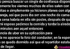 uber eats delivery guy fucks my big tits