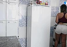 caught the hot maid and fucked her ass