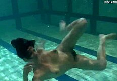 Ivetta swims and play in the pool and you might want to watch her