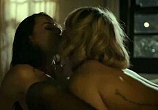 Two girls with natural tits having a romance