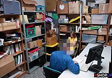 russian slender teen 18+ punished in shop with fucking