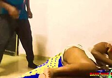 My horny neighbor helps fuck her with big black cock 😈