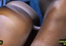 Damn, horny ebony ChaniaFalls gets hot cumshot inside in wild POV creampie compilation!