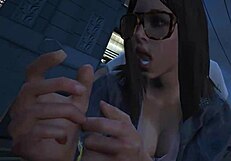 gta 5 online character gets a hooker service in car