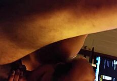 Woozie vert sucks monster cock hard!