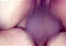Amateur video of a plump teen enjoying hot sex with a man she met on the internet