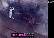 Relaxing in the sauna with friends