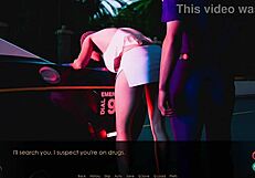 Outdoor upskirt action with rough sex