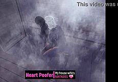 Relaxing in the sauna with friends