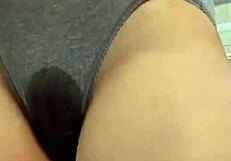 Blonde Girl Accidentally Pees In Her Panties During Play