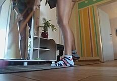 Watch Sexy Amateur Pull No Panties Prank on Delivery Guy