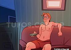 Watching Forbidden Porn with Hot Young Girl in Brazilian European Anime Hentai Film