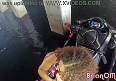 Ebony Princess Willow Ryder Bounces Huge Ass on Big Cock. Riding Jet-Ski in Public!