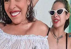 My Gringo Friend Called to See Latina Lady's Tattooed Ass in Femdom POV Fucking