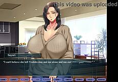 Squeeze the MILF's tits hard in episode 2