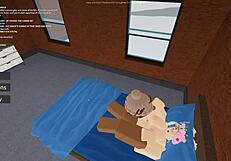 Blonde Slut Rides Big Black Cock in Roblox Porn?