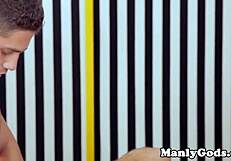 Hunky Gay Couple Rims Ass