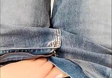 Beautiful girlfriend’s slender legs in tight jeans are so sexy – depravedminx