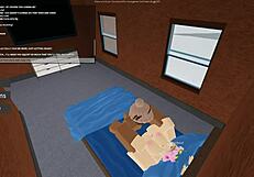Blonde Slut Rides Big Black Cock in Roblox Porn?