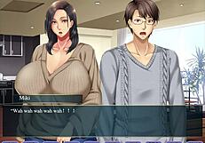 Squeeze the MILF's tits hard in episode 2