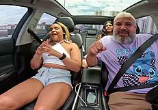 latina novinha enjoys wet car ride fun in cajamar