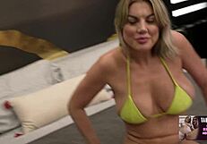 Blonde Milf Addyson James Receives First Creampie from Step Son Luke Longly in POV Taboo Scene