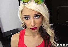 Hd teen anal and facial cumshot for the suspended step sis!