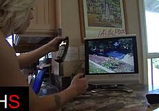 Blonde Girl Fucked By Huge Black Cock!