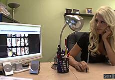 Jazzy Berlin in a casting session with Aiden Ashley today