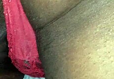 Ebony pussy eaten before bed
