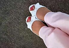 Intimate webcam session on Facebook.